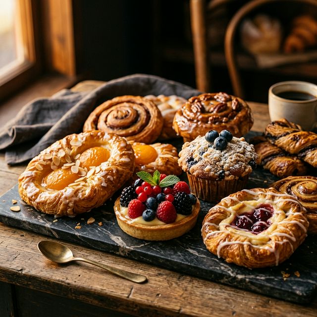 Luxury pastry assortment